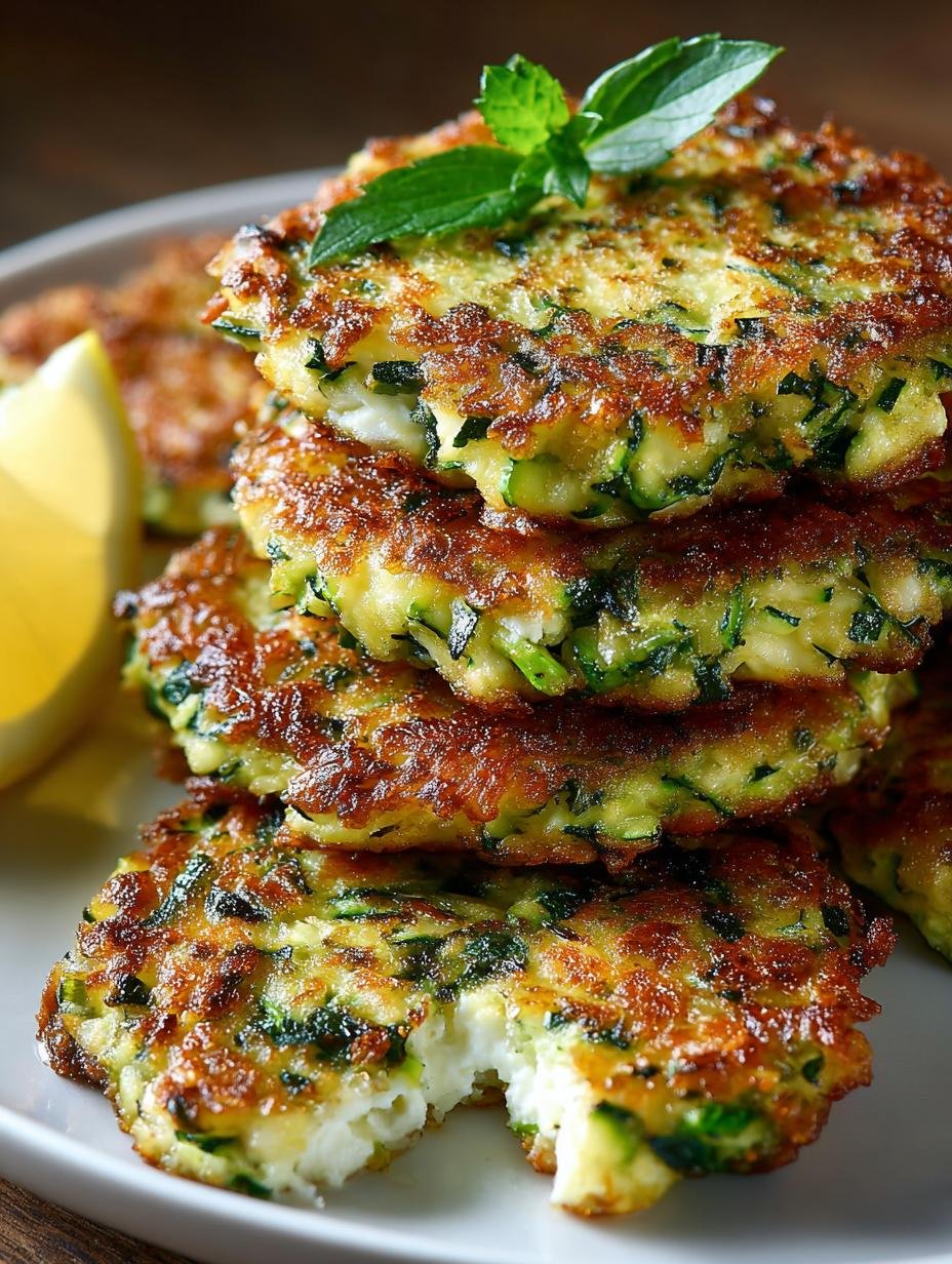 Zucchini Feta Fritters