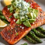 Baked Salmon with Avocado