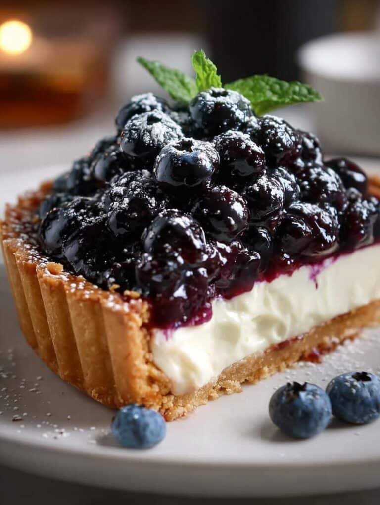 Blueberry Mascarpone Tart