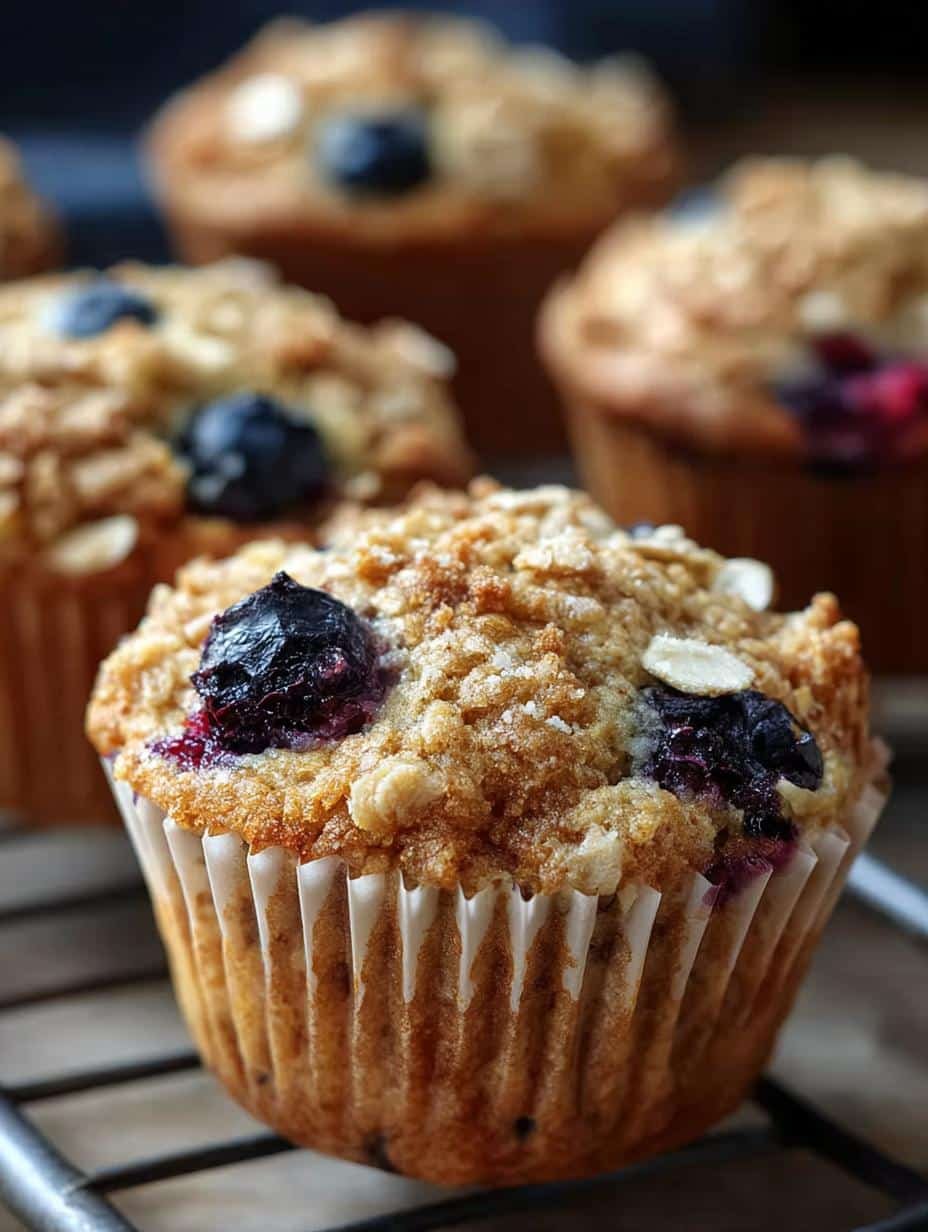 Delicious Blueberry Oatmeal Muffins to Savor Every Bite - Blueberry Oatmeal Muffins - main visual representation