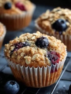 Blueberry Oatmeal Muffins