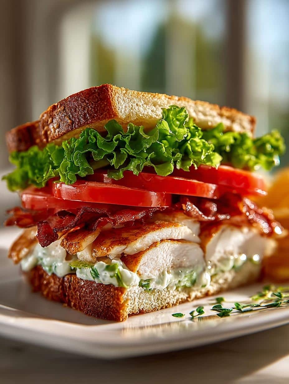 Chicken Club Sandwich with