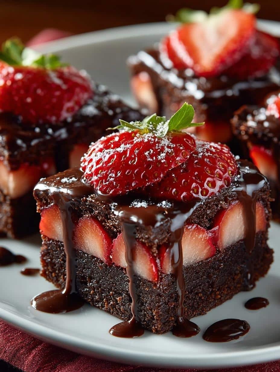 Chocolate Covered Strawberry Brownies: 16 Irresistible Treats - Chocolate Covered Strawberry Brownies - main visual representation