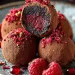 Dark Chocolate Raspberry Truffles
