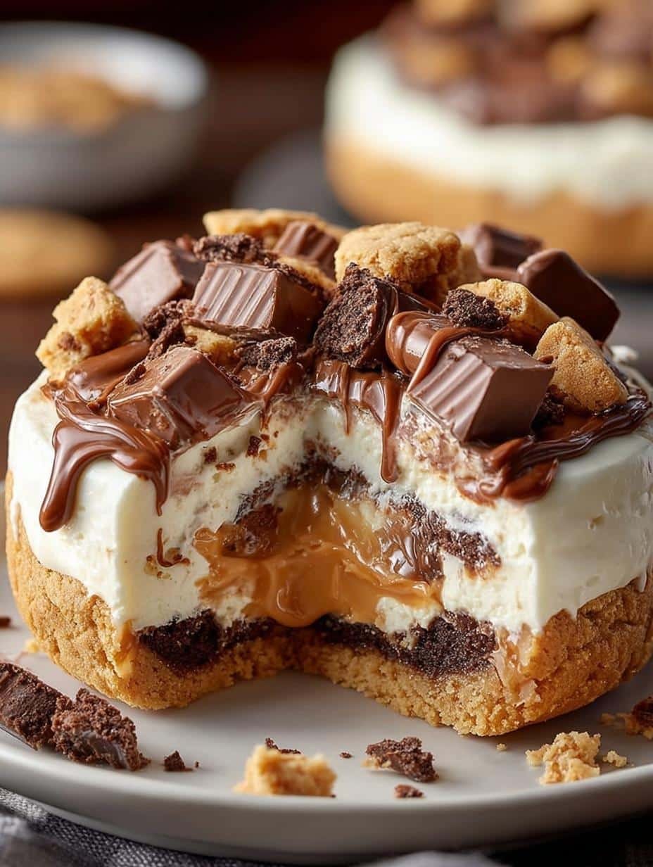 Reeses Cheesecake Cookie Delight