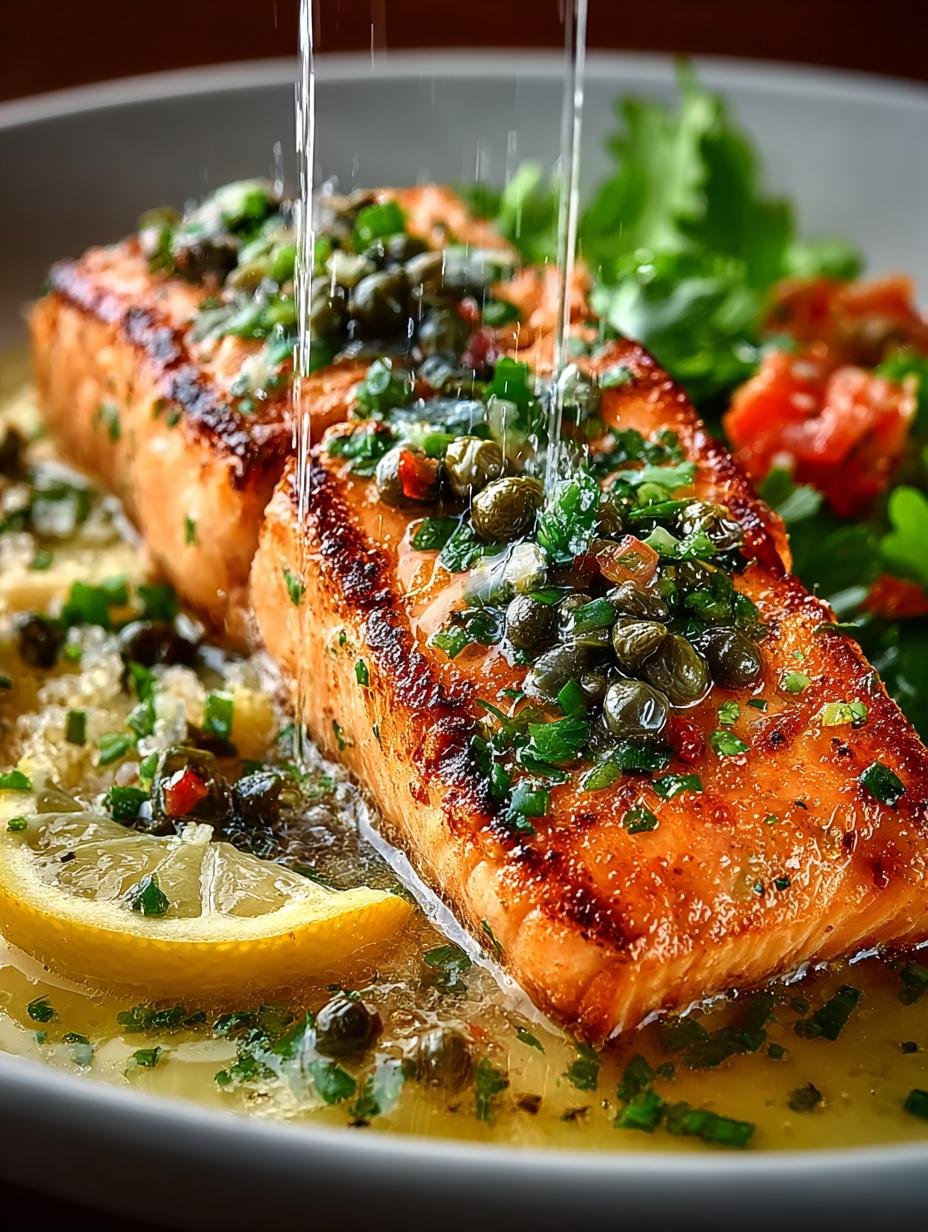 Salmon Piccata: 5 Simple Steps to a Flavorful Delight - Salmon Piccata - additional detail