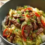 Skillet Beef Cabbage Stir