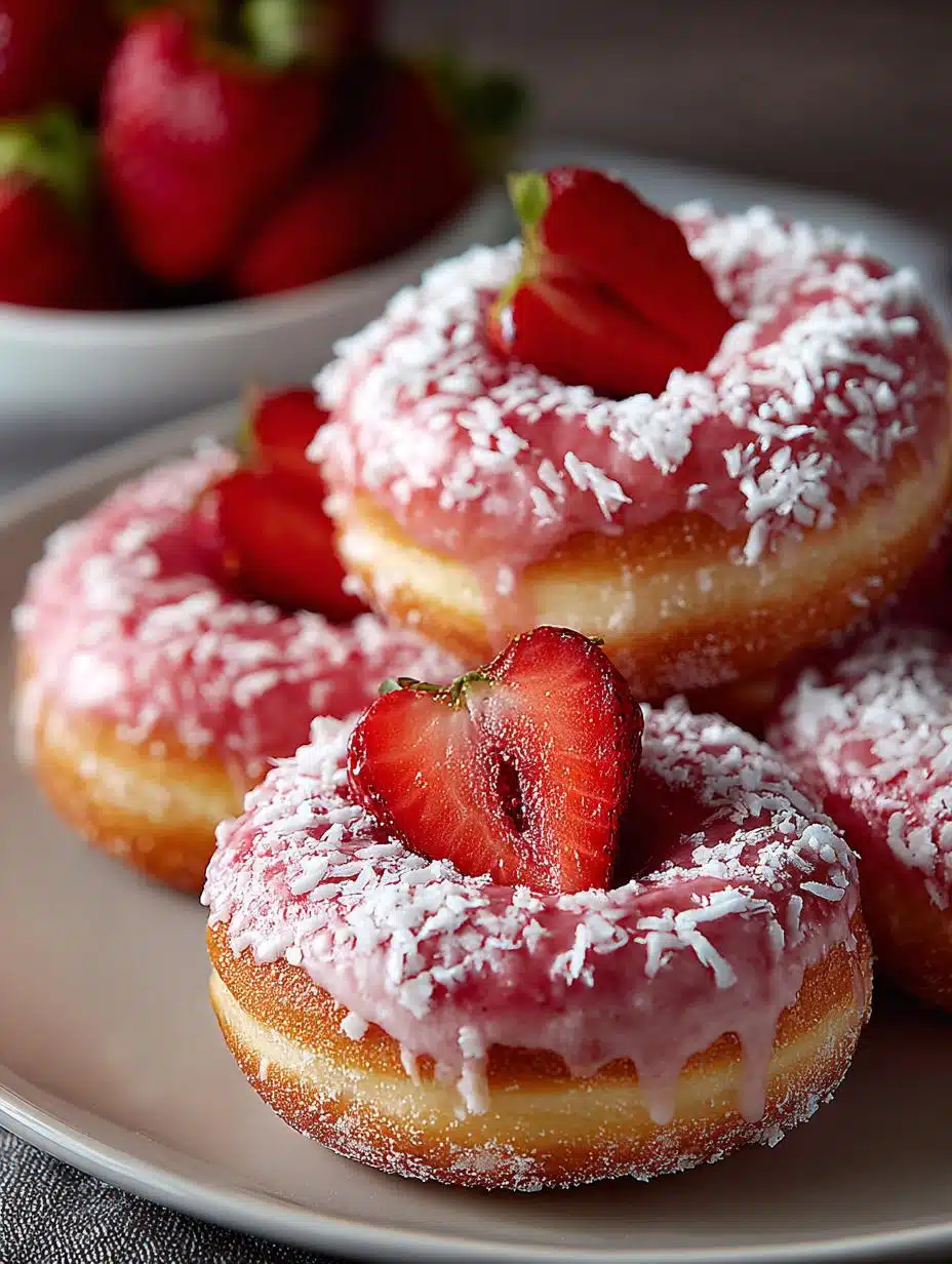 Delicious Strawberry Mochi Donuts for Sweet Moments - Strawberry Mochi Donuts - main visual representation