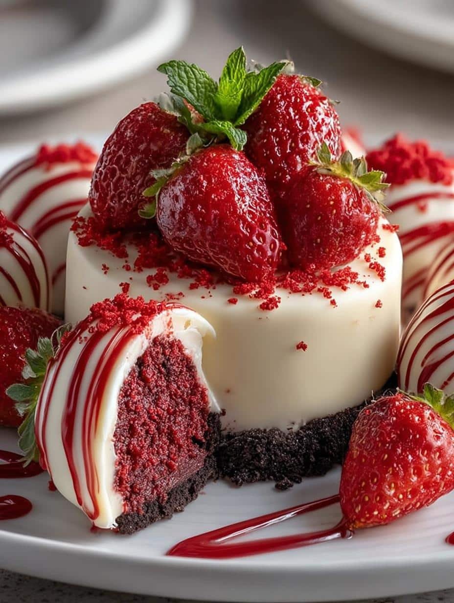 Strawberry Velvet Cheesecake Truffle: 24 Irresistible Bites - Strawberry Velvet Cheesecake Truffle - additional detail