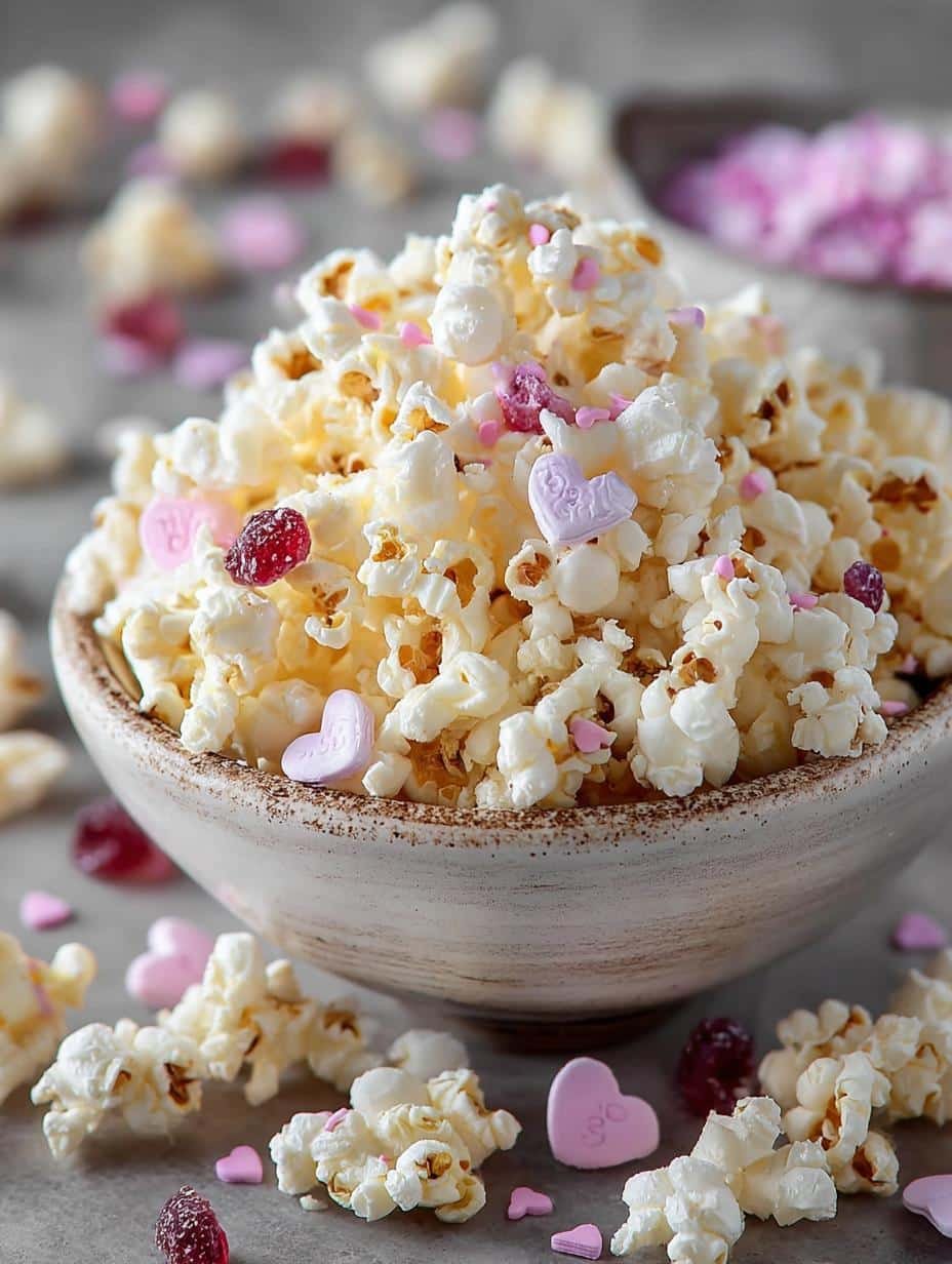 Valentines White Chocolate Popcorn: 5 Irresistible Treats 2 Valentines White Chocolate Popcorn: 5 Irresistible Treats - Valentines White Chocolate Popcorn - main visual representation