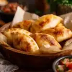 Delicious air fryer pizza rolls served on a plate