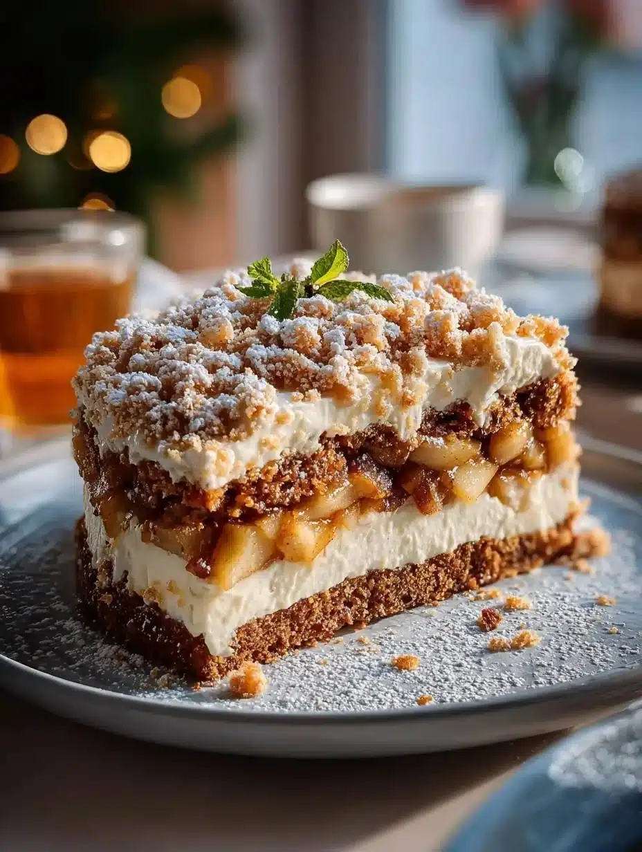 Baked Apple Heaven Cake, a festive apple cake perfect for Christmas celebrations