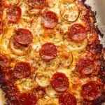 Cheesy crunchy onion rings served as a delicious appetizer