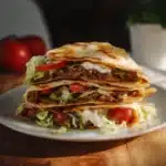 Paleo Crunch Wrap Supreme filled with fresh ingredients and healthy spices