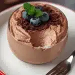 Delicious Cottage Cheese Chocolate Mousse in a bowl