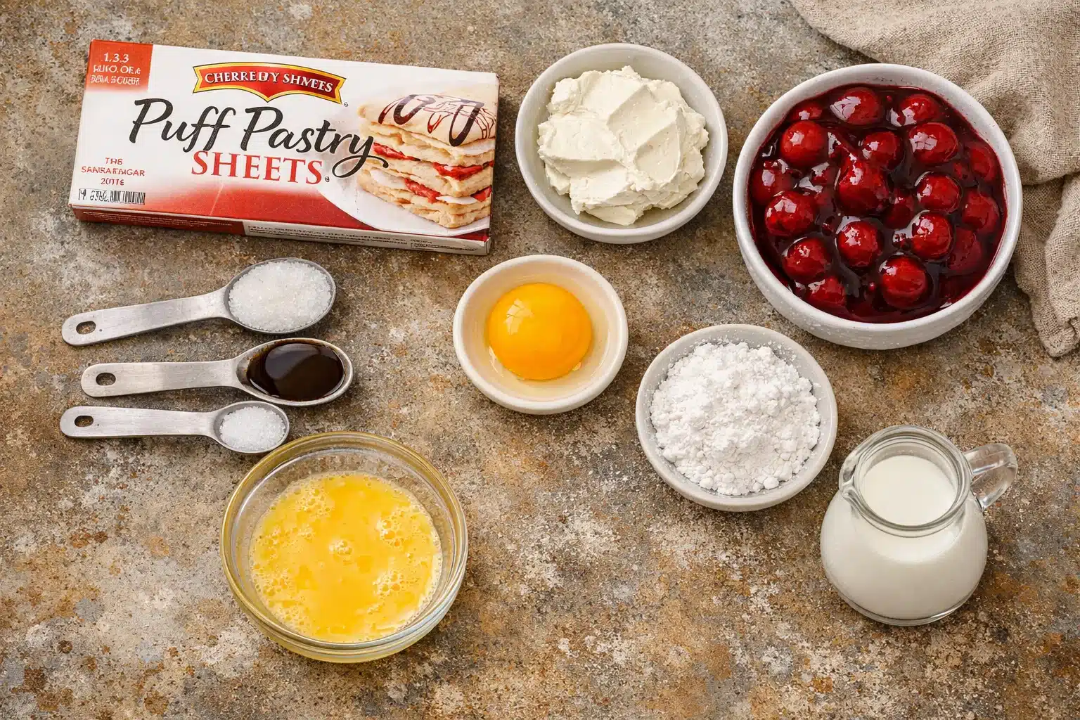 Deliciously Easy Mouthwatering Cherry Cream Cheese Danish Pastries