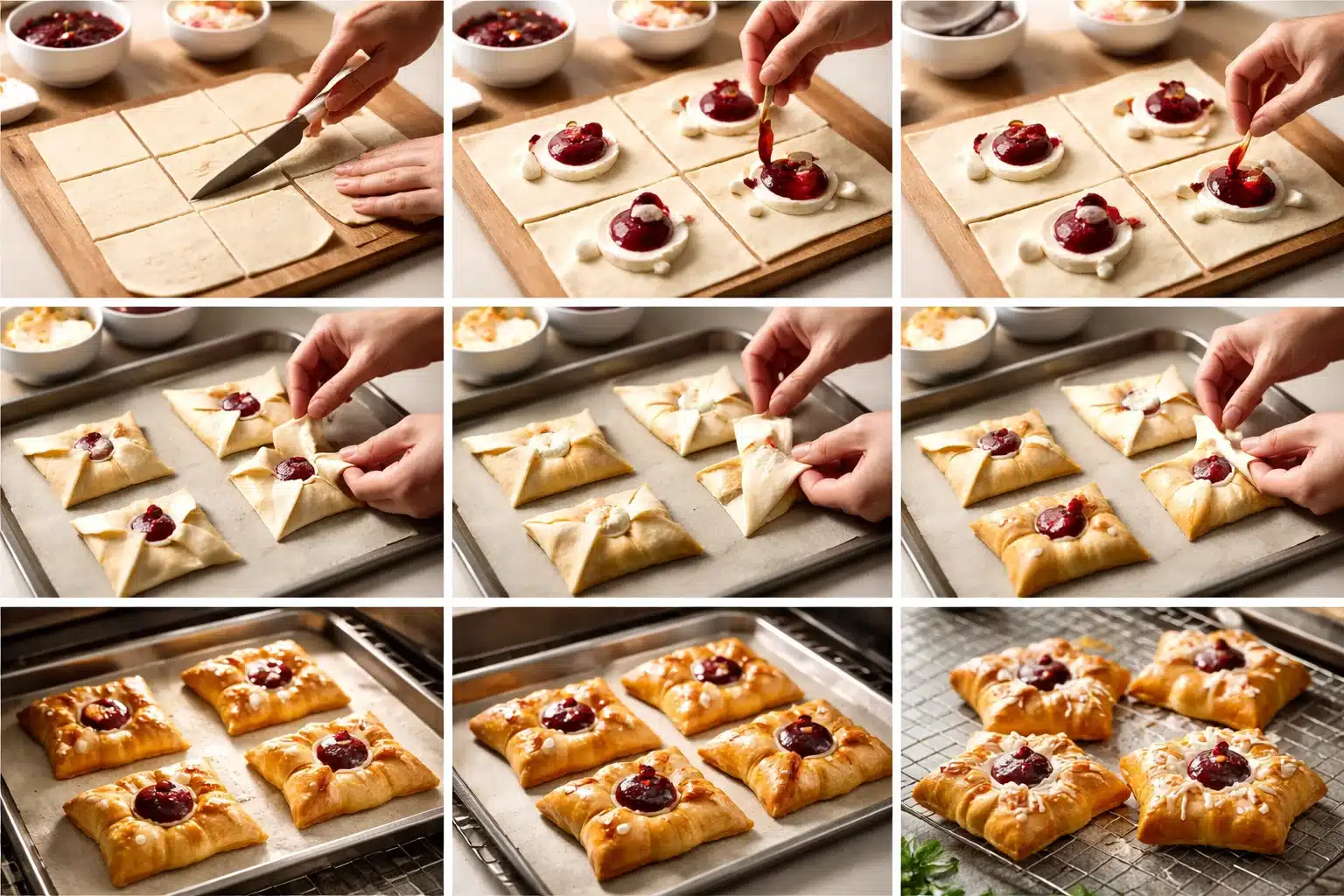 Deliciously Easy Mouthwatering Cherry Cream Cheese Danish Pastries