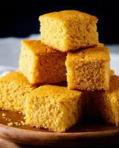 Homemade cornbread recipe showcasing a soft, golden loaf on a rustic table