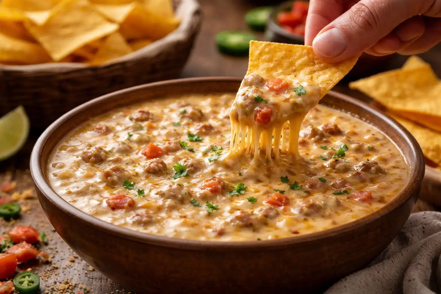 Irresistible Sausage Cheese Dip Recipe for Game Day Snacking 2 Sausage Cheese Dip Recipe