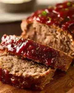 Meatloaf recipe 5 Homemade meatloaf served with mashed potatoes and green beans