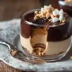 Delicious Peanut Butter Cup Cottage Cheese Mousse in a dessert bowl