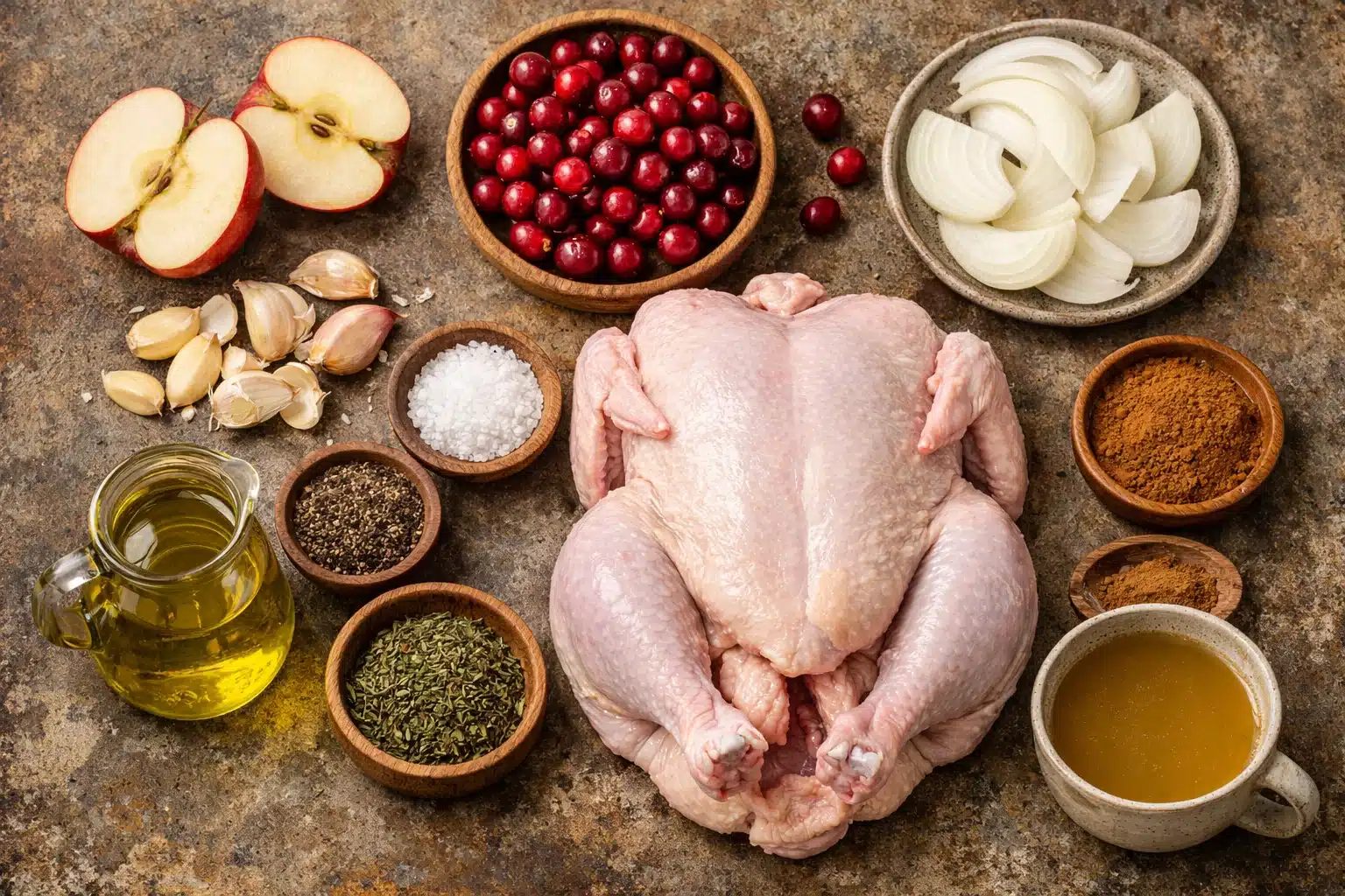 Savory Apple & Cranberry Roasted Chicken for a Cozy Dinner 3 Apple & Cranberry Roasted Chicken