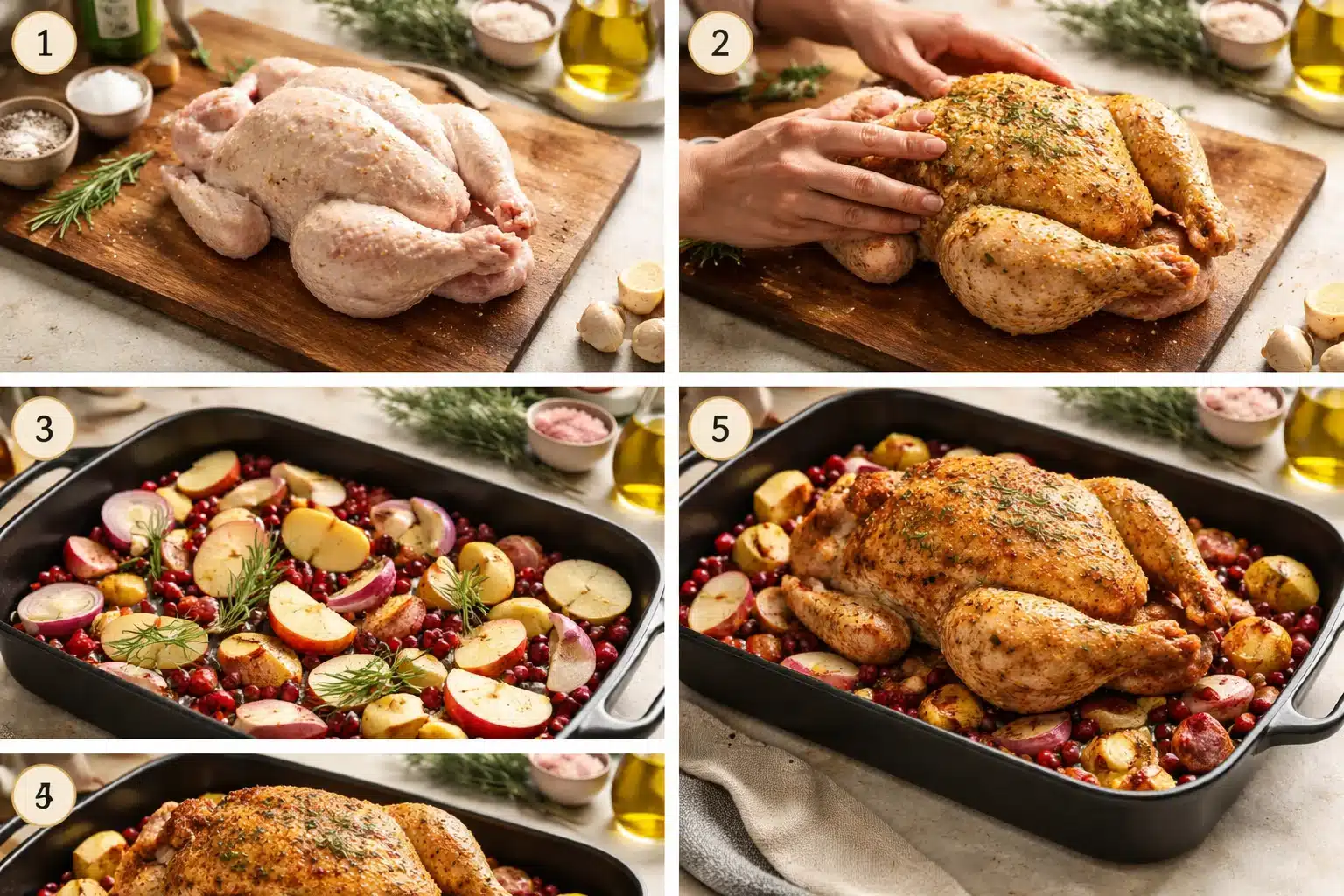 Savory Apple & Cranberry Roasted Chicken for a Cozy Dinner 4 Savory Apple & Cranberry Roasted Chicken for a Cozy Dinner