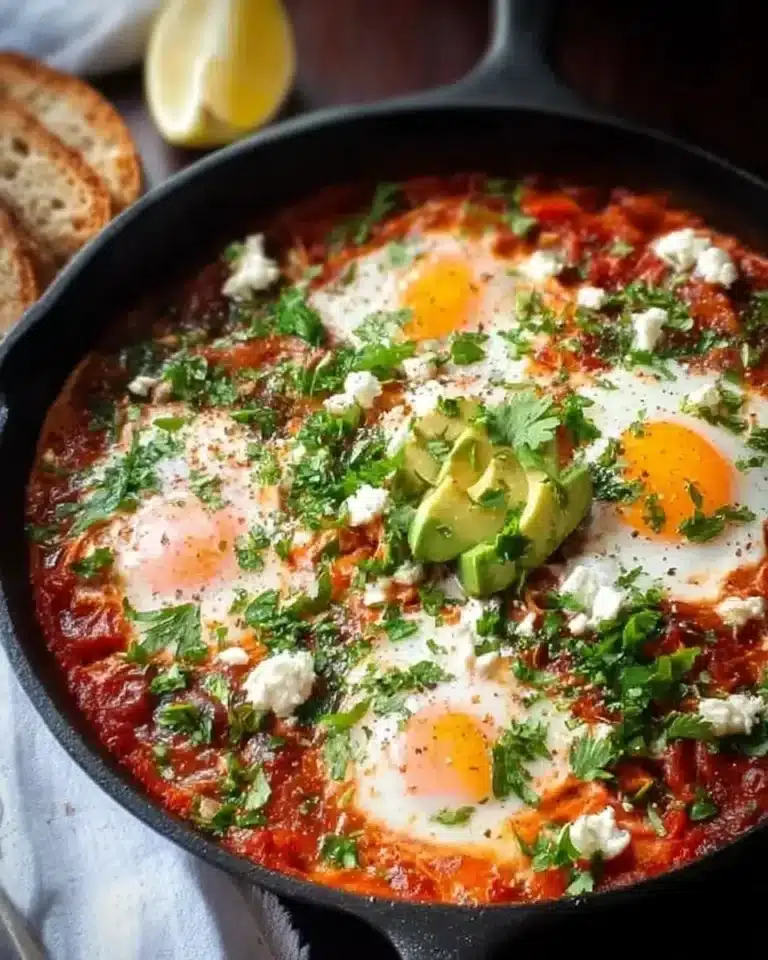 Easy shakshuka recipe for a flavorful one-pan brunch dish