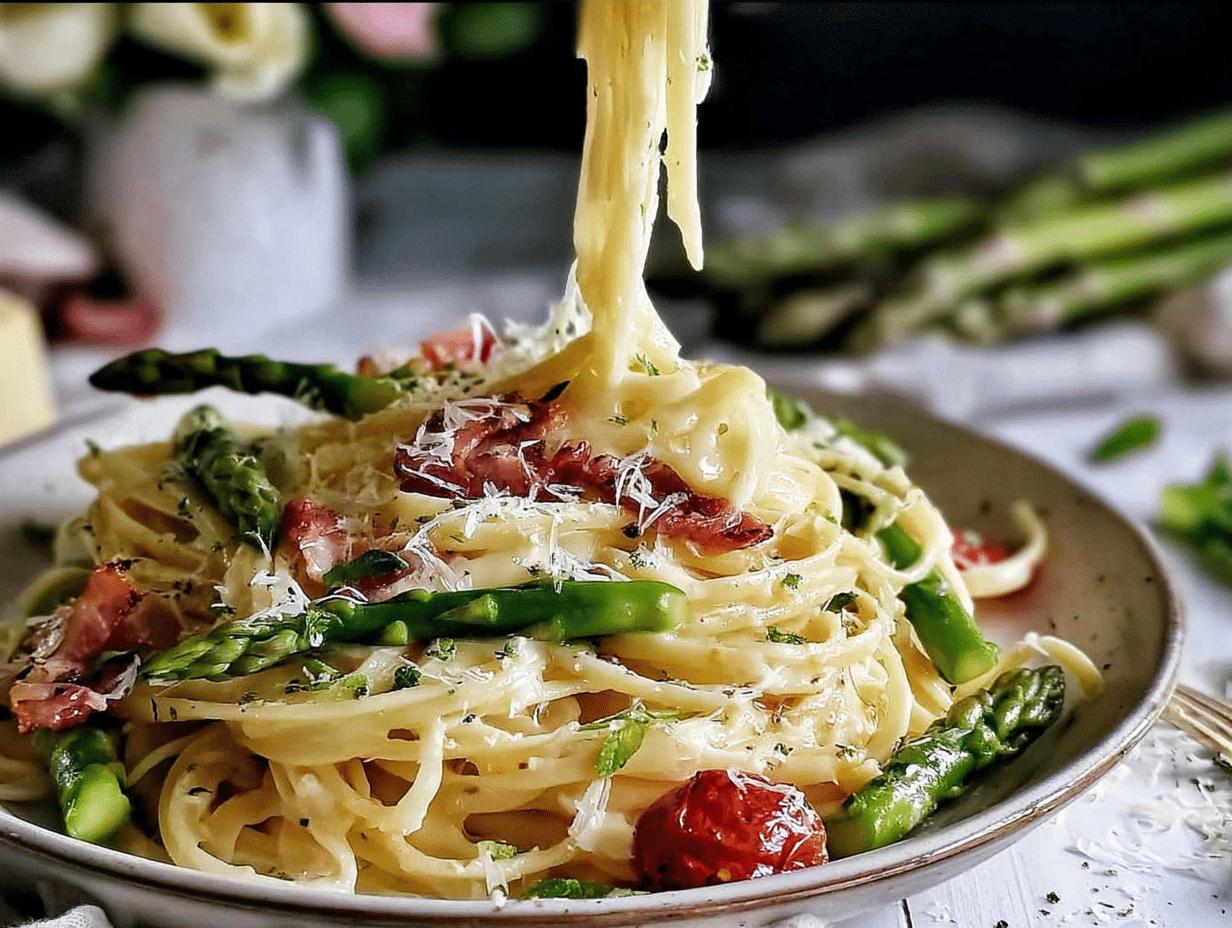 Close-up showing texture, garnish, and plating details