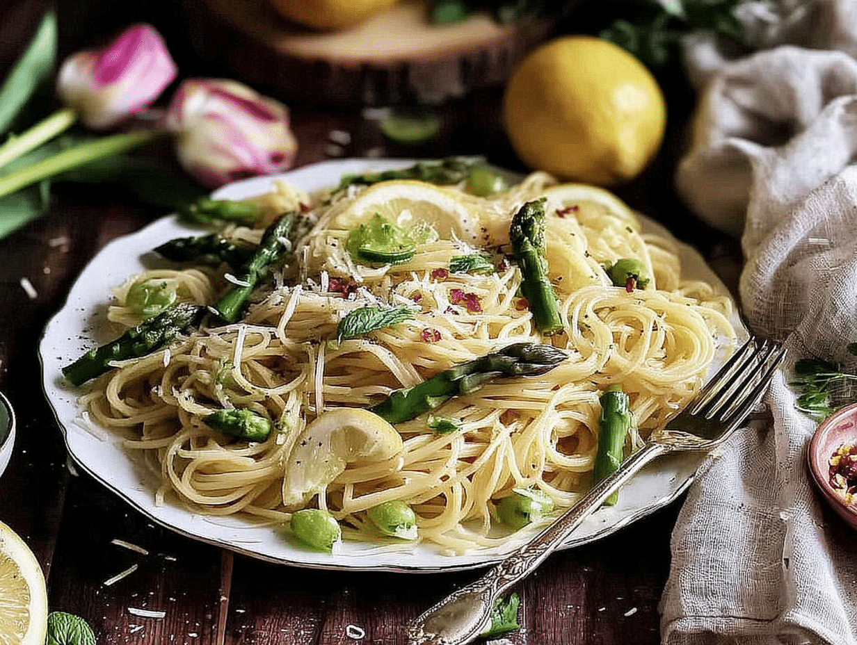 Overhead flat-lay view of the finished dish beautifully styled