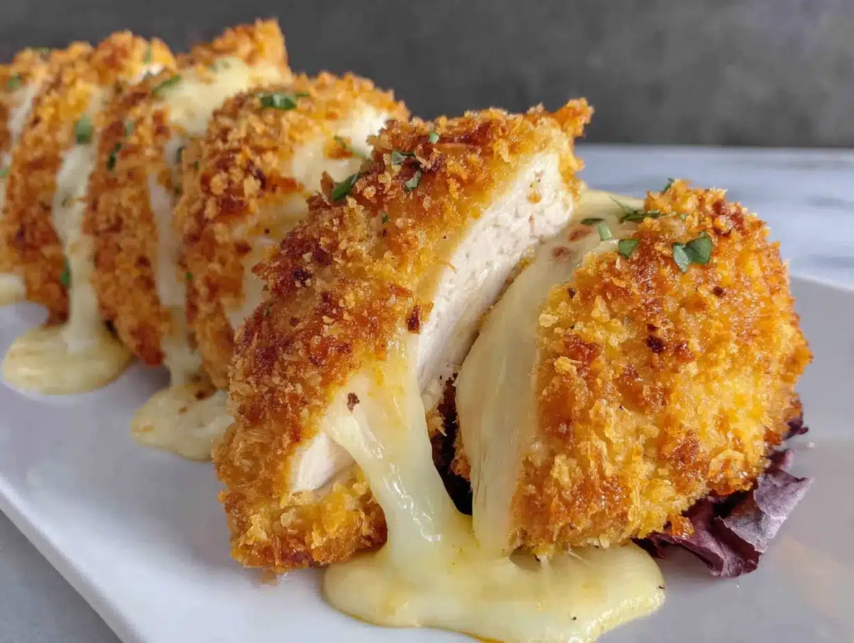 Close-up showing texture, garnish, and plating details