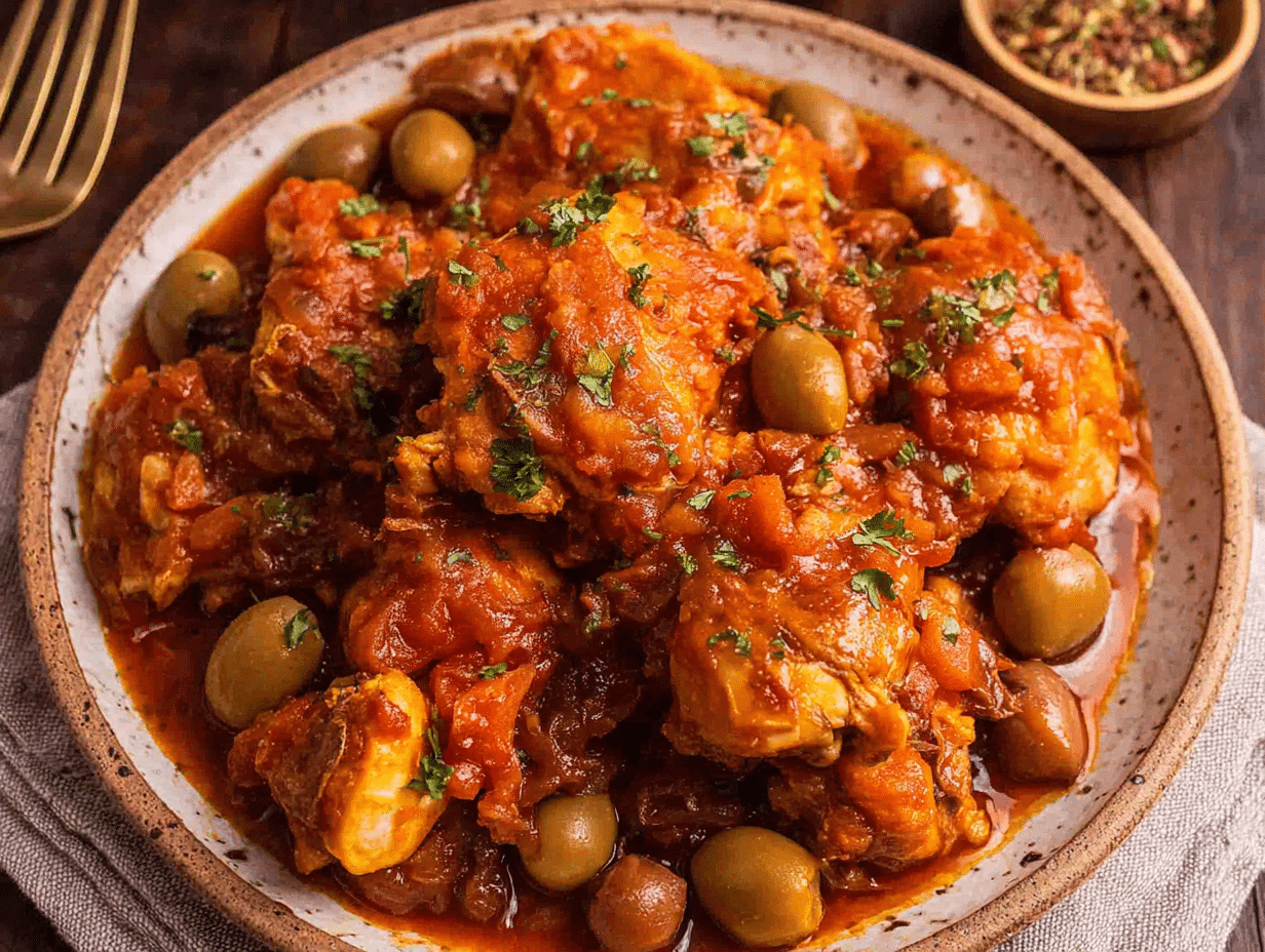 Overhead flat-lay view of the finished dish beautifully styled