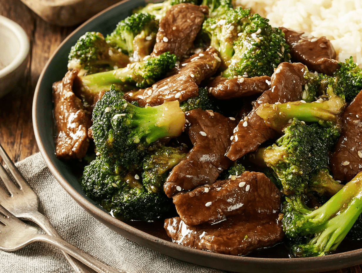 Overhead flat-lay view of the finished dish beautifully styled