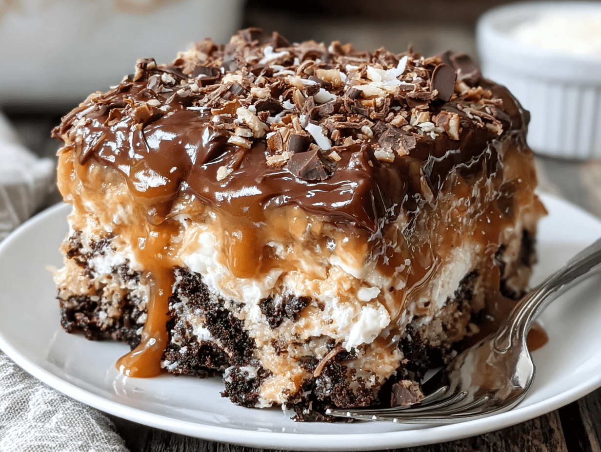 Overhead flat-lay view of the finished dish beautifully styled