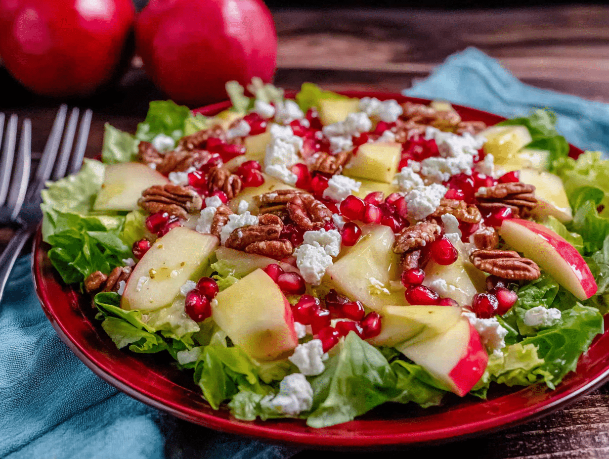 Overhead flat-lay view of the finished dish beautifully styled