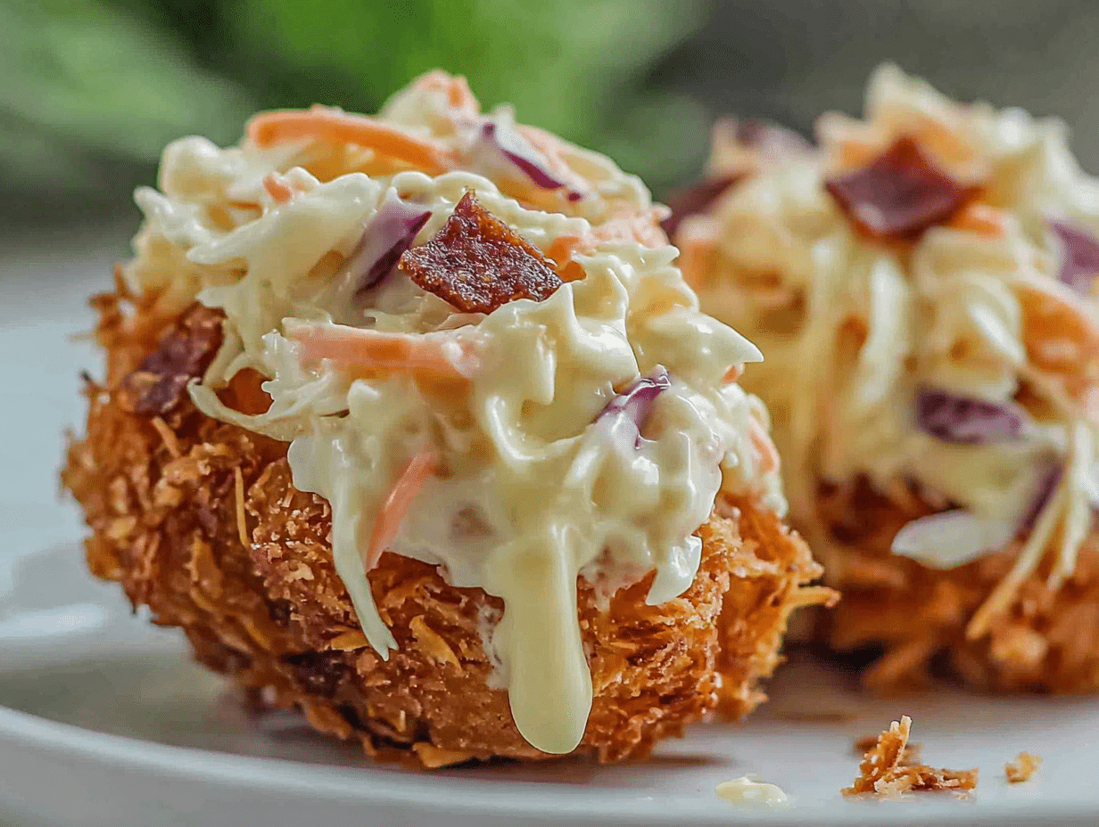 Close-up showing texture, garnish, and plating details