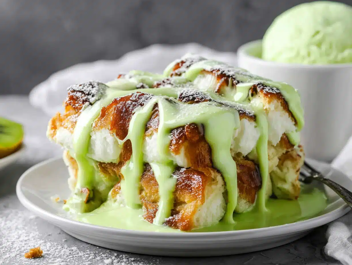 Close-up showing texture, garnish, and plating details