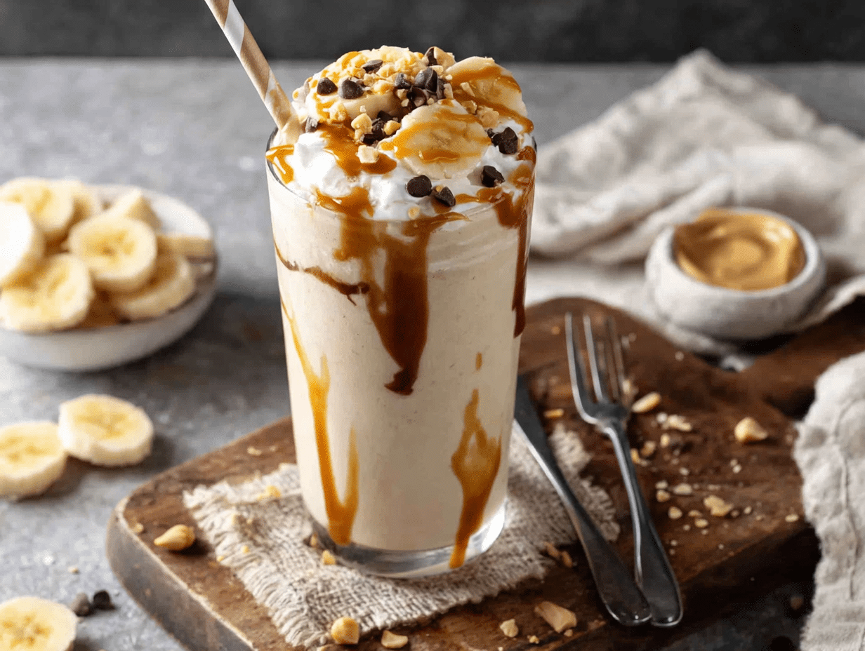 Overhead flat-lay view of the finished dish beautifully styled