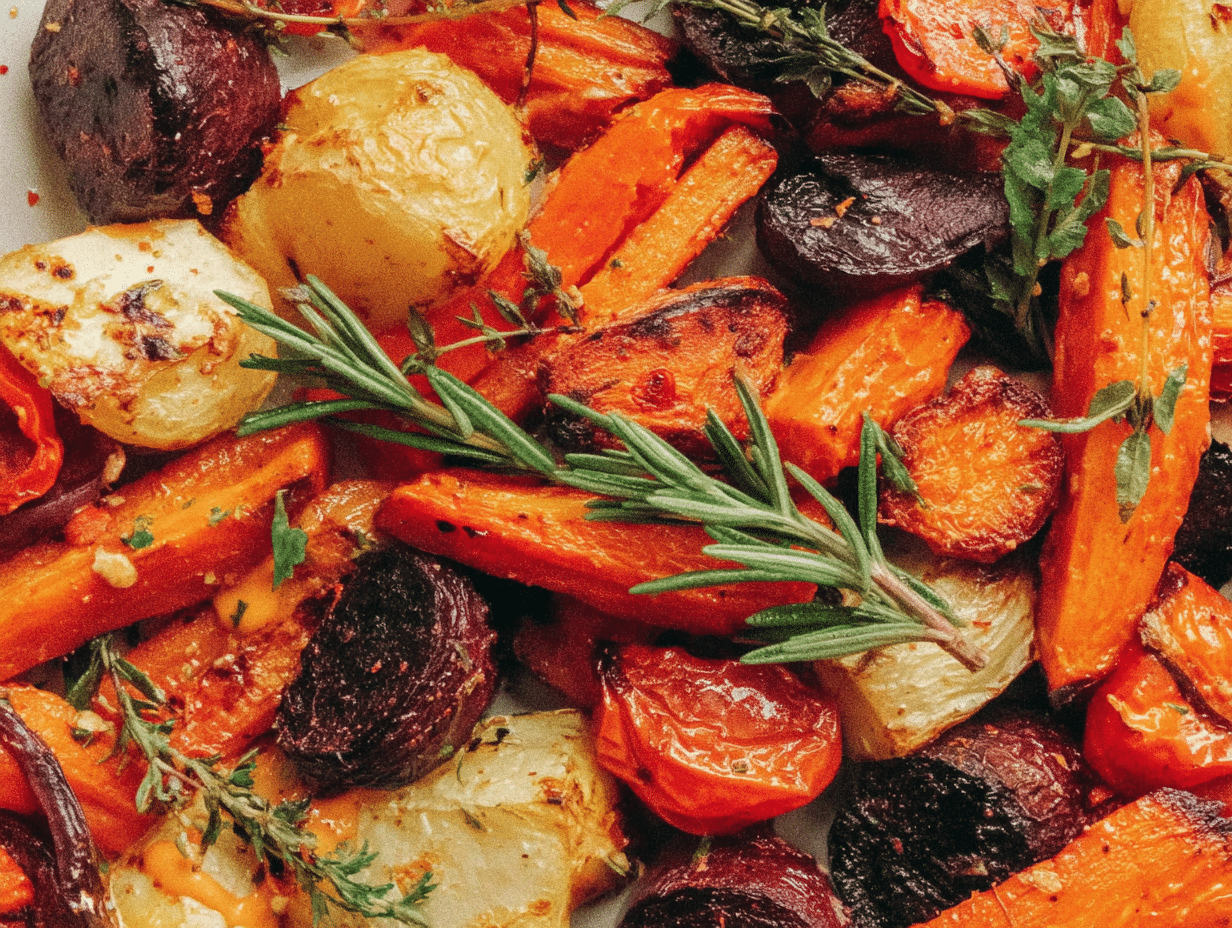 Close-up showing texture, garnish, and plating details