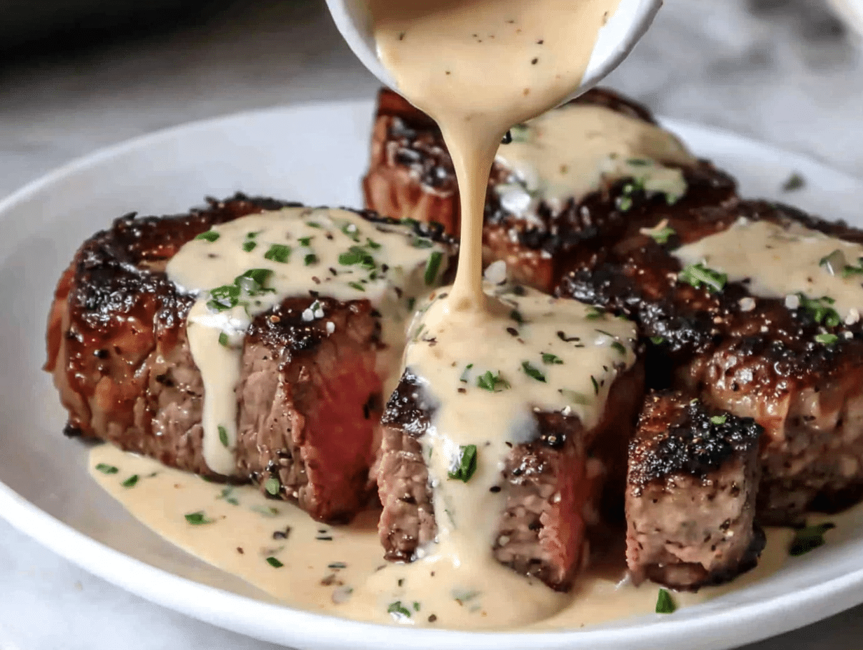 Close-up showing texture, garnish, and plating details