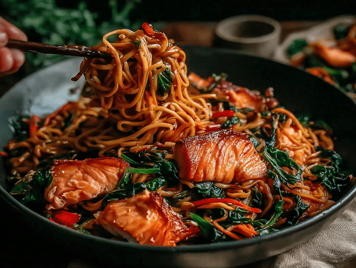 Cooking process action shot showing preparation in the kitchen