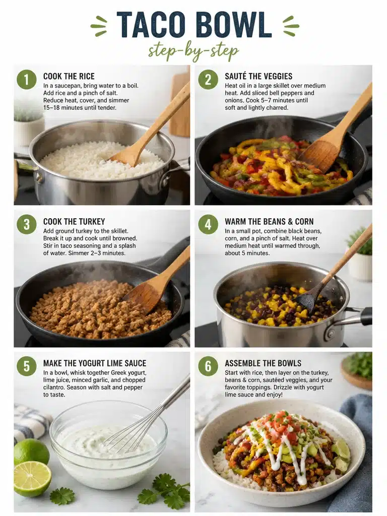 healthy taco bowl meal prep