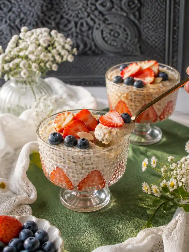 high protein overnight oats without protein powder