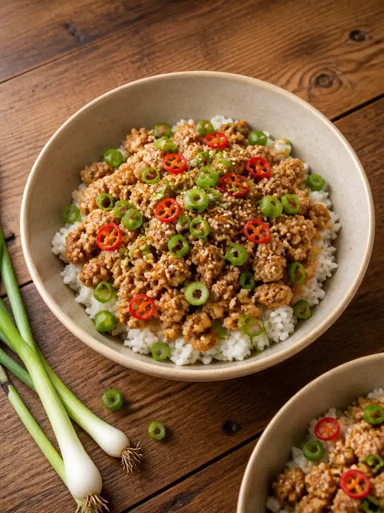 Quick & Easy Healthy Ground Turkey Rice Bowl for Busy Nights