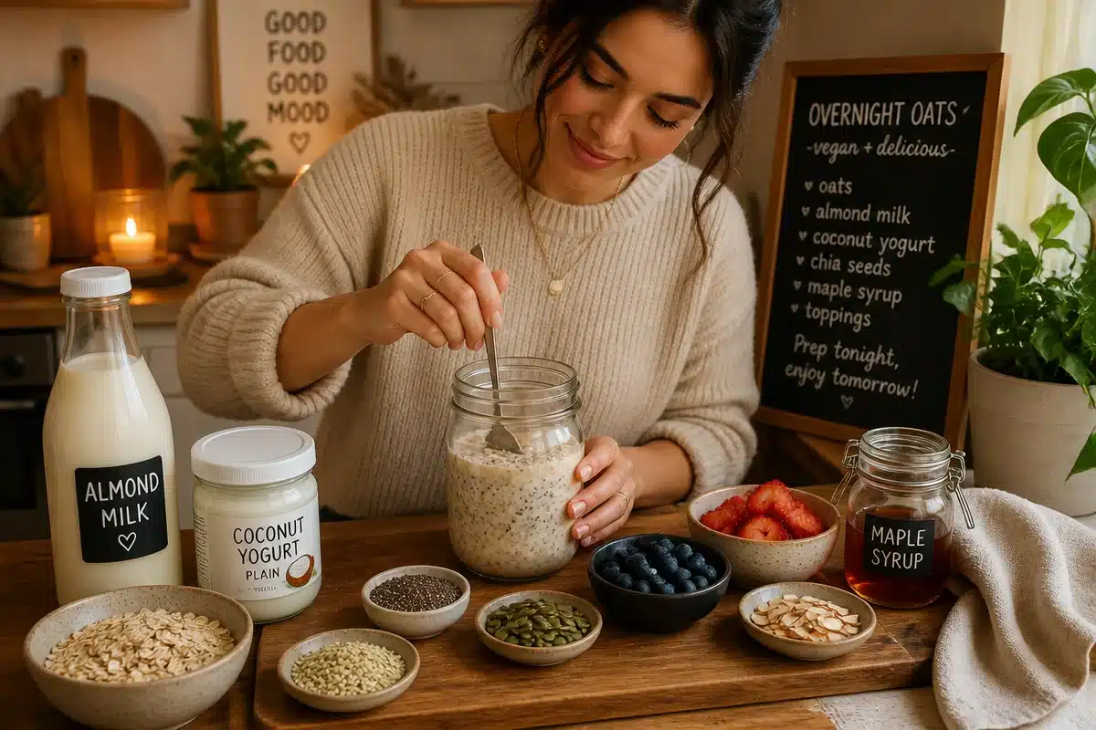 high protein overnight oats without protein powder