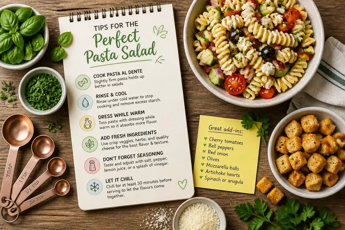 5 Quick Tips for a Delicious Chicken Caesar Pasta Salad