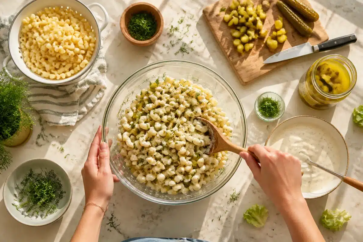 5 Simple Ways to Enjoy Dill Pickle Pasta Salad This Summer 2 5 Simple Ways to Enjoy Dill Pickle Pasta Salad This Summer