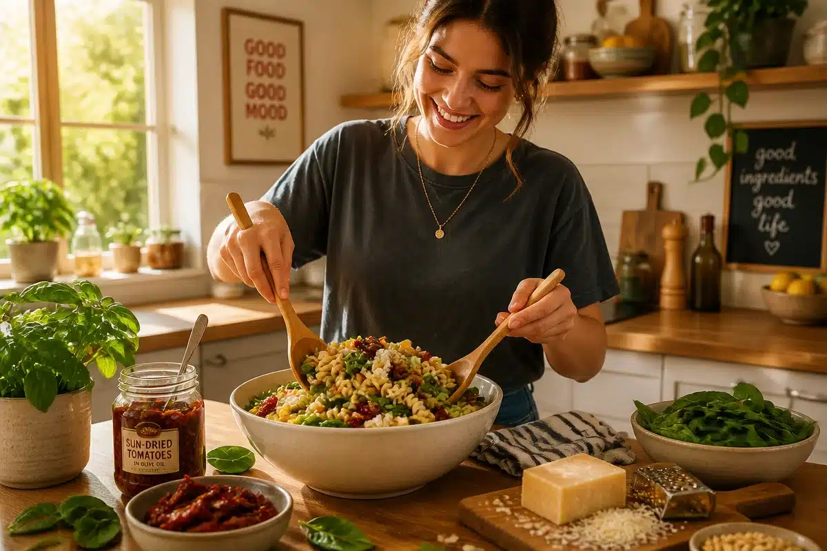 sun dried tomato pasta salad