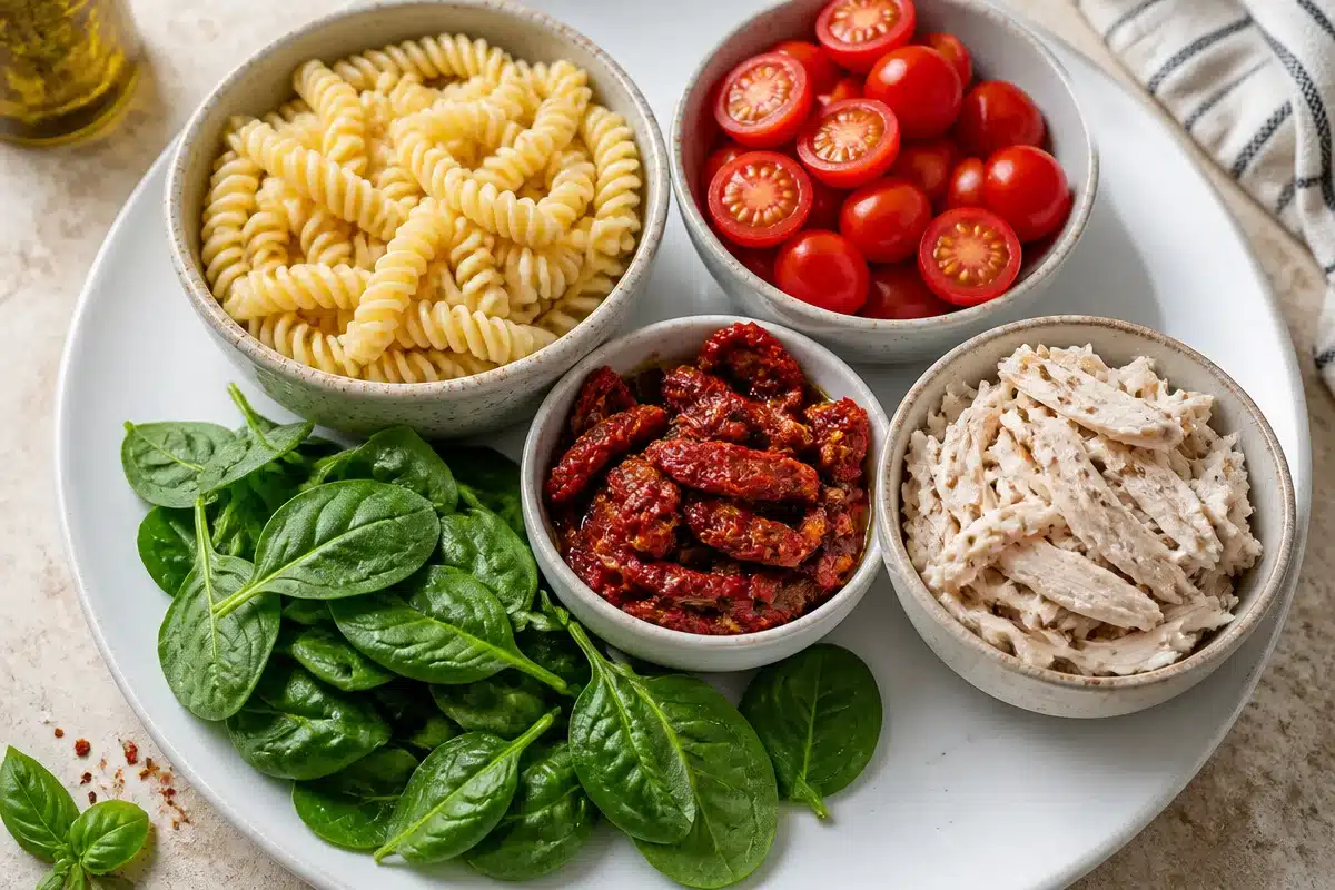 sun dried tomato pasta salad