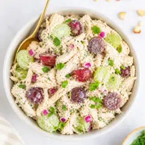 7 Simple Ways to Enjoy Greek Yogurt Chicken Salad 5 Creamy Greek yogurt chicken salad with celery, chicken, and fresh dill.